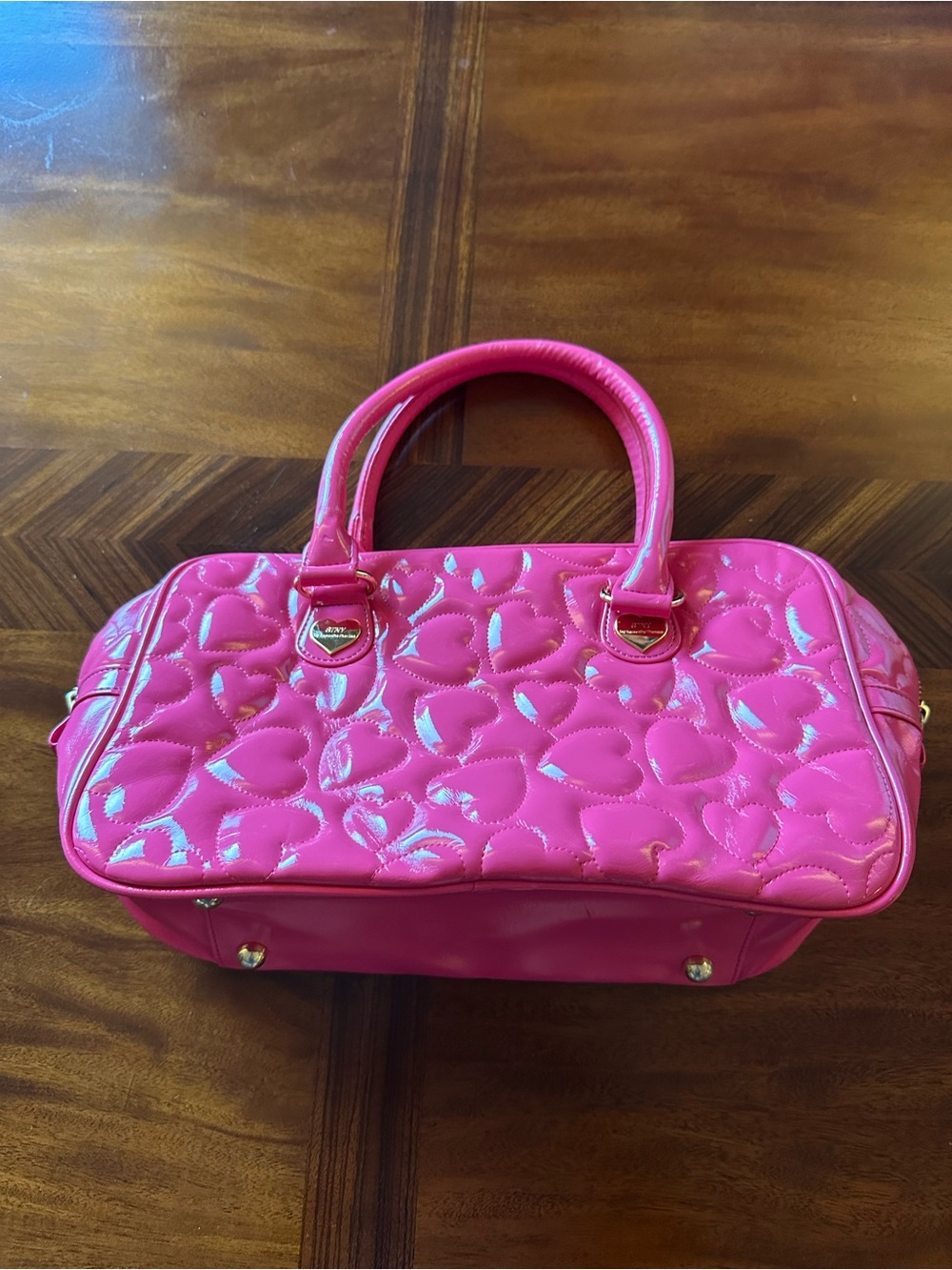 Samantha Thavasa Hot Pink Quilted Shoulder Bag
